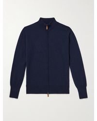 William Lockie - Oxton Cashmere Zip-Up Cardigan - Lyst