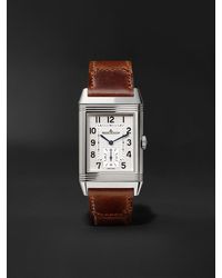 Jaeger-lecoultre - Reverso Classic Medium Hand-wound 25.5mm Stainless Steel And Leather Watch - Lyst
