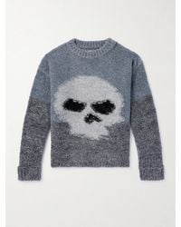 ERL - Metallic Intarsia-knit Sweater - Lyst