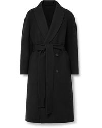 The Row - Ferro Belted Double-breasted Wool-blend Coat - Lyst