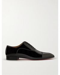 Christian Louboutin - Greggo Patent-leather Oxford Shoes - Lyst