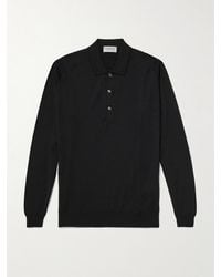 John Smedley - Belper Slim-Fit Merino Wool Polo Shirt - Lyst