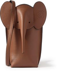 Loewe - Elephant Pocket Leather Messenger Bag - Lyst