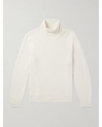 Brunello Cucinelli - Ribbed Cashmere Rollneck Sweater - Lyst