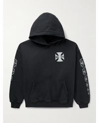 Rhude - Logo-Print Cotton-Jersey Hoodie - Lyst
