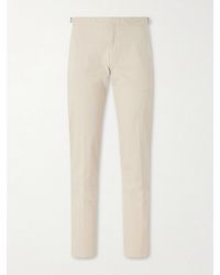 Orlebar Brown - Fallon Slim-fit Straight-leg Organic Cotton-blend Twill Trousers - Lyst