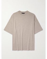 Fear Of God - Logo-appliquéd Cotton-jersey Mock-neck T-shirt - Lyst