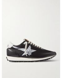 Golden Goose - Marathon Leather-Trimmed Nylon Sneakers - Lyst