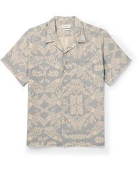 Oliver Spencer - Havana Camp-collar Printed Linen Shirt - Lyst