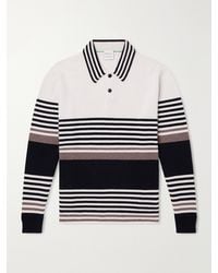 Paul Smith - Striped Cashmere Polo Shirt - Lyst