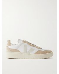 Veja - The Aegean Project V-90 Suede And Leather Sneakers - Lyst