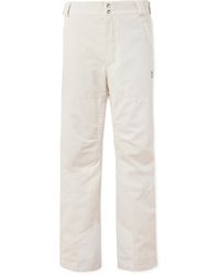 Brunello Cucinelli - Straight-leg Logo-embroidered Shell-trimmed Cotton-corduroy Ski Pants - Lyst