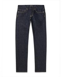 Tom Ford Comfort Slim-Fit-Jeans in Weiß für Herren Herren Bekleidung Jeans Enge Jeans 
