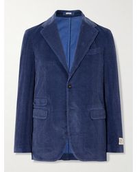 Massimo Alba - Catch2 Prince Of Wales Checked Cotton-Blend Corduroy Blazer - Lyst