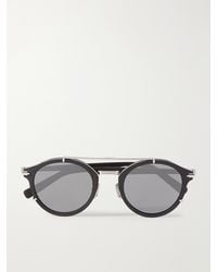 Dior - Diorblacksuit R7U Acetate And-Tone Round-Frame Sunglasses - Lyst