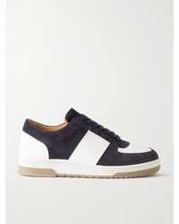 MR P. - Atticus Suede And Full-grain Leather Sneakers - Lyst