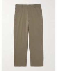 NN07 - Paw 1804 Straight-leg Organic Cotton-blend Trousers - Lyst