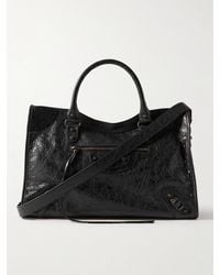 Balenciaga - Le City Medium Arena Textured-Leather Tote Bag - Lyst