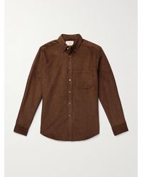 Portuguese Flannel - Lobo 2.0 Button-down Collar Cotton-corduroy Shirt - Lyst