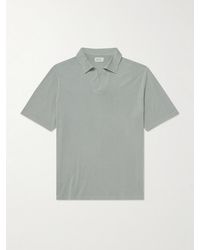 Hartford - Lyocell And Cotton-blend Polo Shirt - Lyst