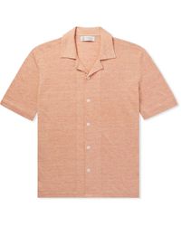 Brunello Cucinelli - Camp-collar Linen And Cotton-blend Shirt - Lyst