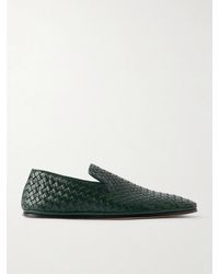 Bottega Veneta - Palazzo Intrecciato Leather Loafers - Lyst