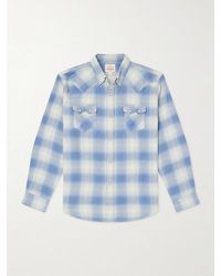 Fortela - Josh Checked Cotton Shirt - Lyst