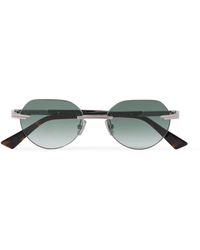 Bottega Veneta - Rimless Round-Frame-Tone Sunglasses - Lyst