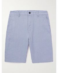 NN07 - Crown 1196 Straight-leg Linen Shorts - Lyst