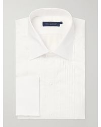 Thom Sweeney - Duke Of York Classic-Collar Cotton And Tencel-Blend Poplin Shirt - Lyst