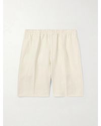 ZEGNA - Straight-Leg Oasi Linen Shorts - Lyst