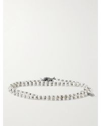 M. Cohen Agora Silver Pearl Wrap Bracelet - Metallic