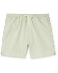 Saturdays NYC - Timothy Straight-leg Mid-length Striped Seersucker Swim Shorts - Lyst