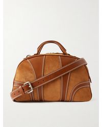 Dries Van Noten - Suede And Leather Duffle Bag - Lyst