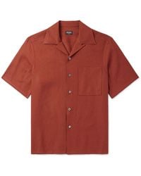 ZEGNA - Convertible-Collar Oasi Linen Shirt - Lyst