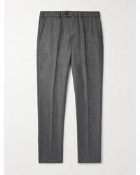 Loro Piana - Carlo Straight-Leg Wool And Cashmere-Blend Flannel Trousers - Lyst