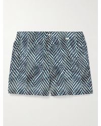 Paul Smith - Optic Straight-Leg Mid-Length Printed Recycled Swim Shorts - Lyst