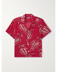 Bode - Creeping Begonia Camp-collar Printed Woven Shirt - Lyst