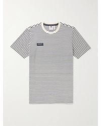 adidas Originals - Lytham Striped Logo-appliquéd Cotton-blend Jersey T-shirt - Lyst