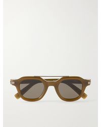 ZEGNA - Aviator-Style Acetate Sunglasses - Lyst