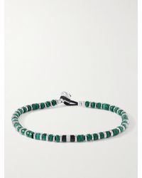 Mikia - Heishi Silver Multi-stone Bracelet - Lyst