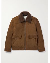 Valstar - Shearling-Trimmed Suede Down Jacket - Lyst