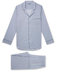 Zimmerli of Switzerland - Camp-collar Printed Cotton-voile Pyjama Set - Lyst