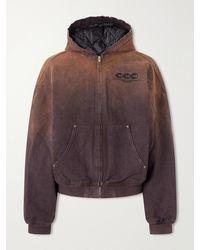 Willy Chavarria - Juggernaut Logo-Embroidered Ombré Cotton-Canvas Bomber Jacket - Lyst