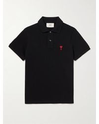 Ami Paris - Schwarzes Poloshirt - Lyst