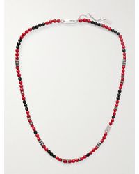 Celine - Triomphe Silver-Tone Multi-Stone Necklace - Lyst
