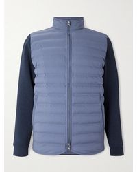 Peter Millar - Winsome Hybrid Tech-Jersey And Quilted Shell Jacket - Lyst