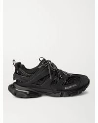 Balenciaga - Track Nylon And Mesh Trainers - Lyst