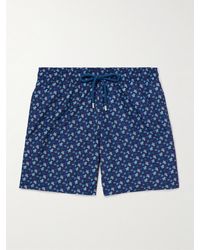 Vilebrequin - Moorea gerade geschnittene mittellange Badeshorts mit Print - Lyst