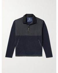Loro Piana - Sweatshirt aus Kaschmir und Shell aus einer Schurwollmischung mit kurzem Reißverschluss - Lyst
